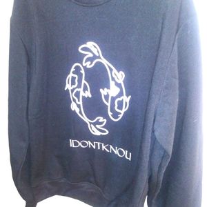 IDKU black sweat suit classic big Koi fish logo